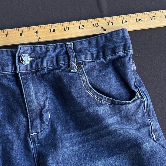 Mossimo Flare Jeans Womens Size 8 Premium Denim Blue Y2K Double Loop - Picture 8 of 11